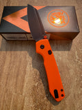 Vosteed Raccoon 2.0 - Top Liner Lock 3.25" 14C28N Blade & Orange G10 Handle A2931
