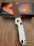 Vosteed Raccoon 2.0 - Top Liner Lock 3.25" 14C28N Blade & White G10 Handle A2913